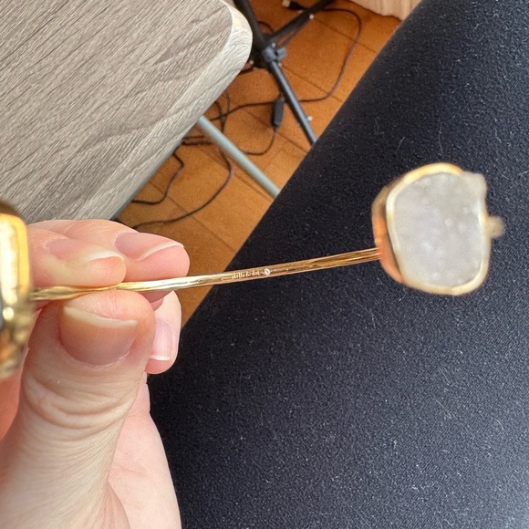 Stella and Dot Crystal Gold Bangle Bracelet - Picture 4 of 5